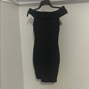 Elegant Black Off-Shoulder Dress